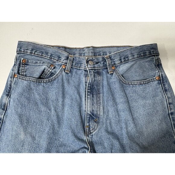 LEVI STRAUSS & CO 505 36/30 Blue Straight Leg Jeans - Picture 3 of 8